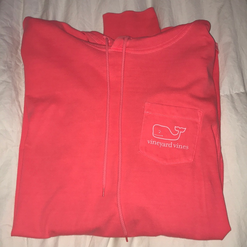 Pink long-sleeve Vineyard Vines shirt